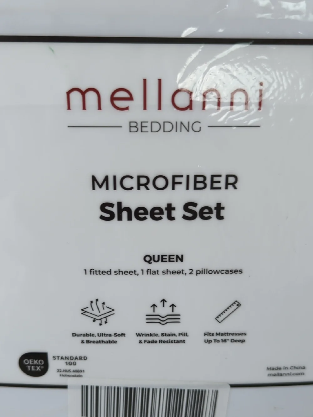 Mellanni Microfiber Cooling Queen Size Sheet Set